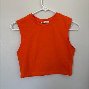 Zara Vibrant Orange Tee